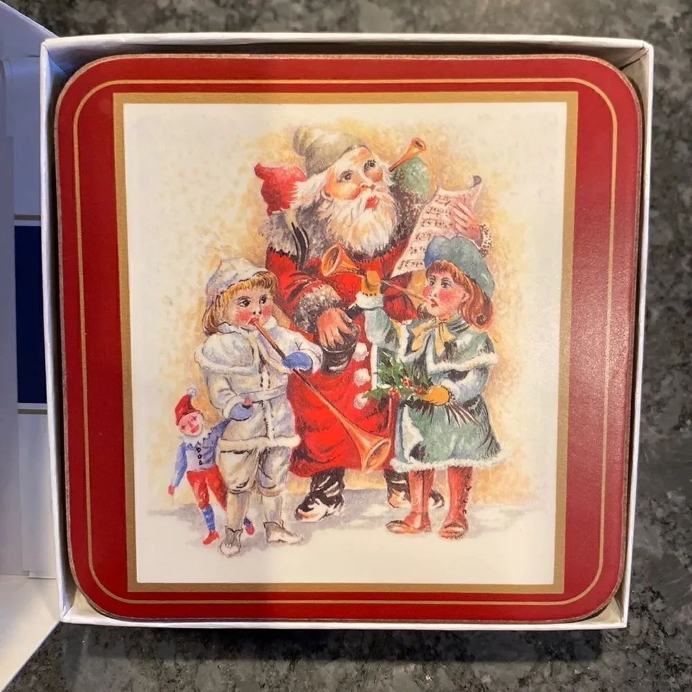 Pimpernel Father Christmas Coasters